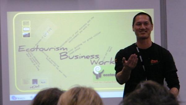 Trent Yeo at the Ecotourism NZ workshop